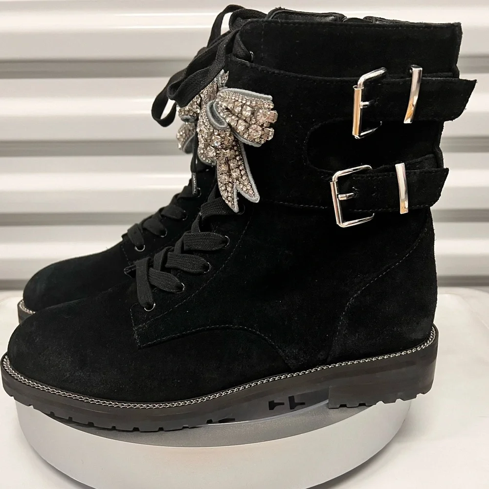 NWOB $258 Kurt Geiger Sutton Suede Bootie - Picture 8 of 12